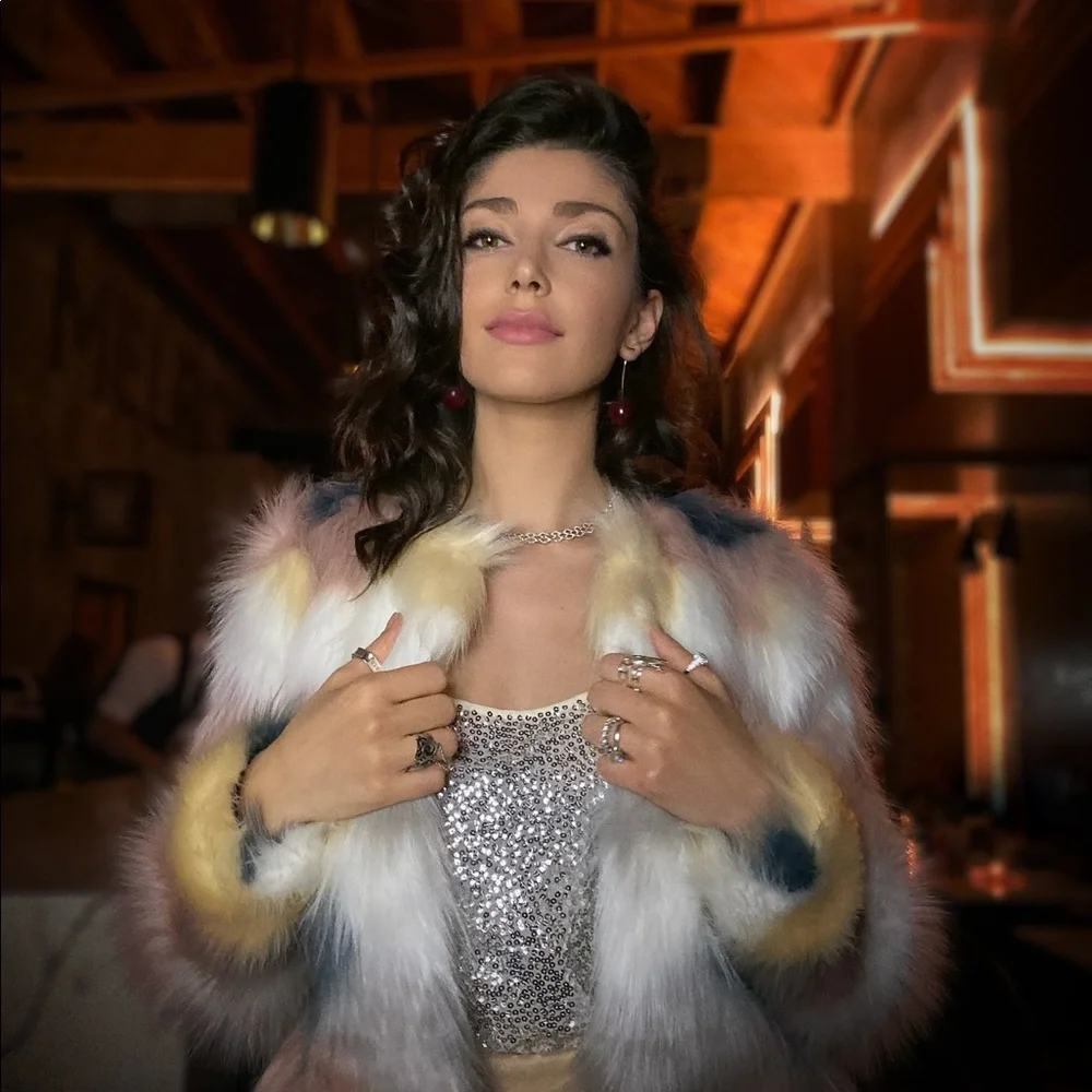 superdown Multicolor Faux Fur Jacket - Picture 4 of 6